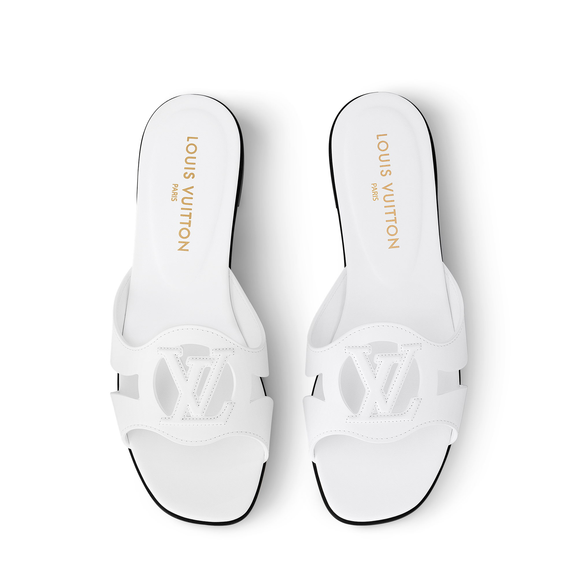LOUIS VUITTON ホワイト スライドサンダル Chinelo LV Isola - Sapatos | LOUIS VUITTON ®